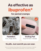 As effective as ibuprofen for period cramps: Ovahug drug-free heat and massage pad