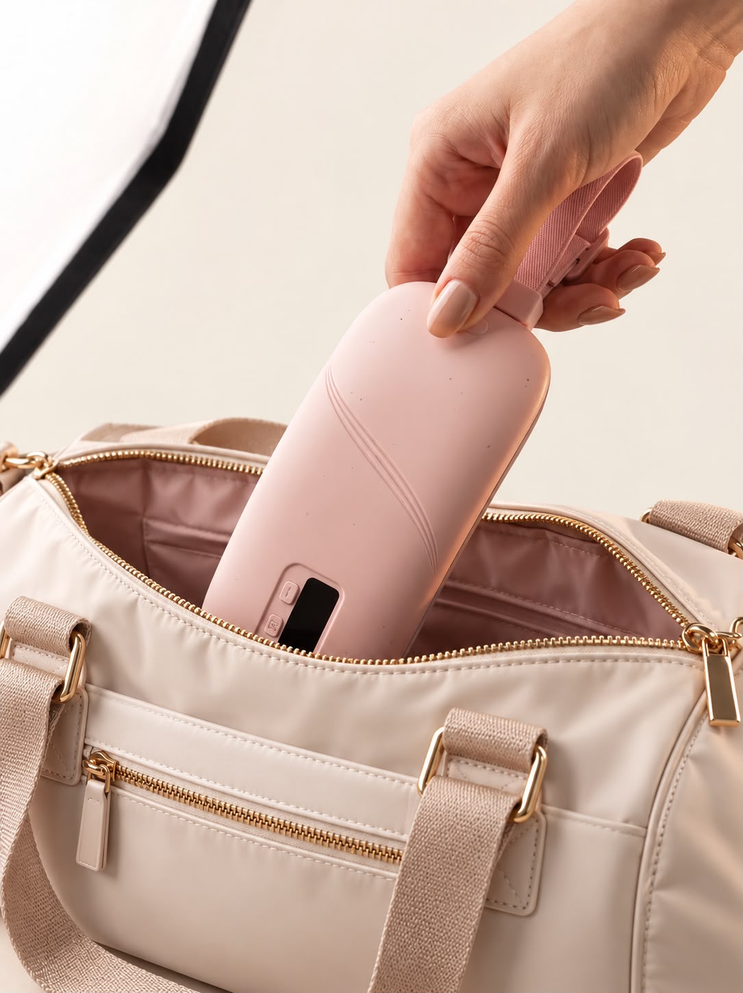 Ovahug pad fits in your gym or weekend bag